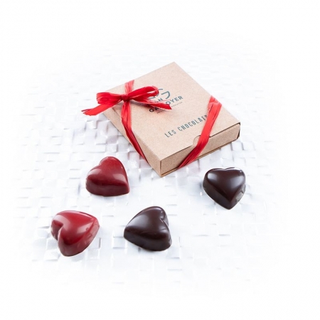 Coffret 4 bonbons coeurs